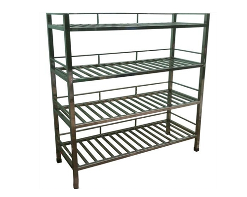 4 storey duplex stainless steel shelves