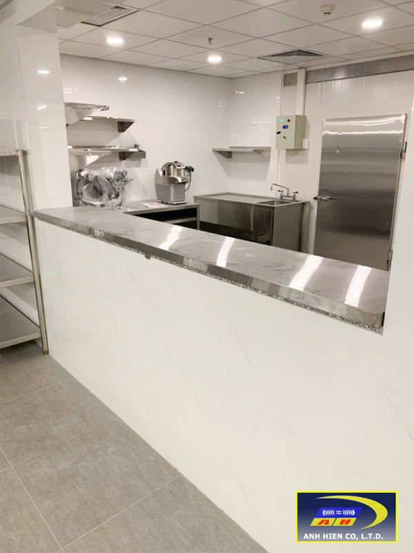 Stainless steel kitchen construction