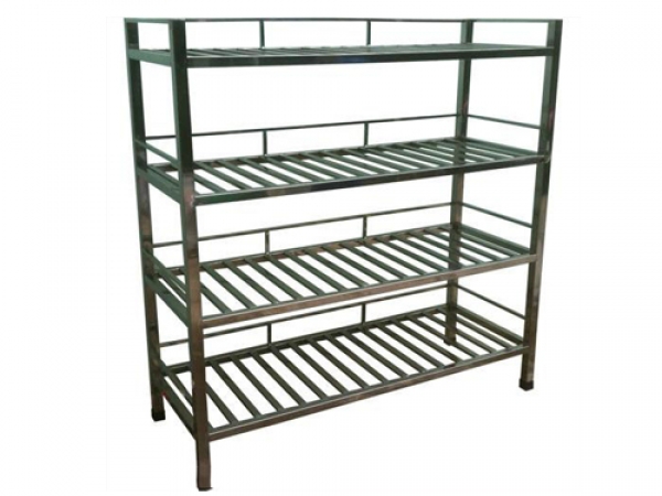 4 storey duplex stainless steel shelves