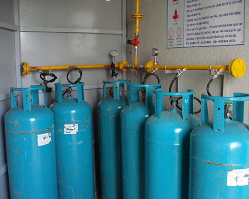 Hệ thống gas 6 bình