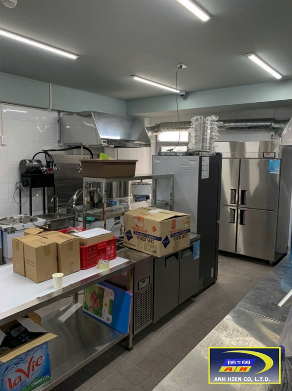 Stainless steel kitchen construction